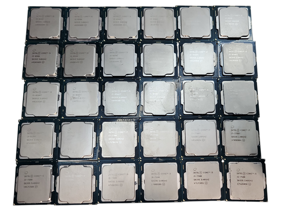 Lot of 117x, 6th to 9th Gen i-series Desktop CPUs (CPU69-50)