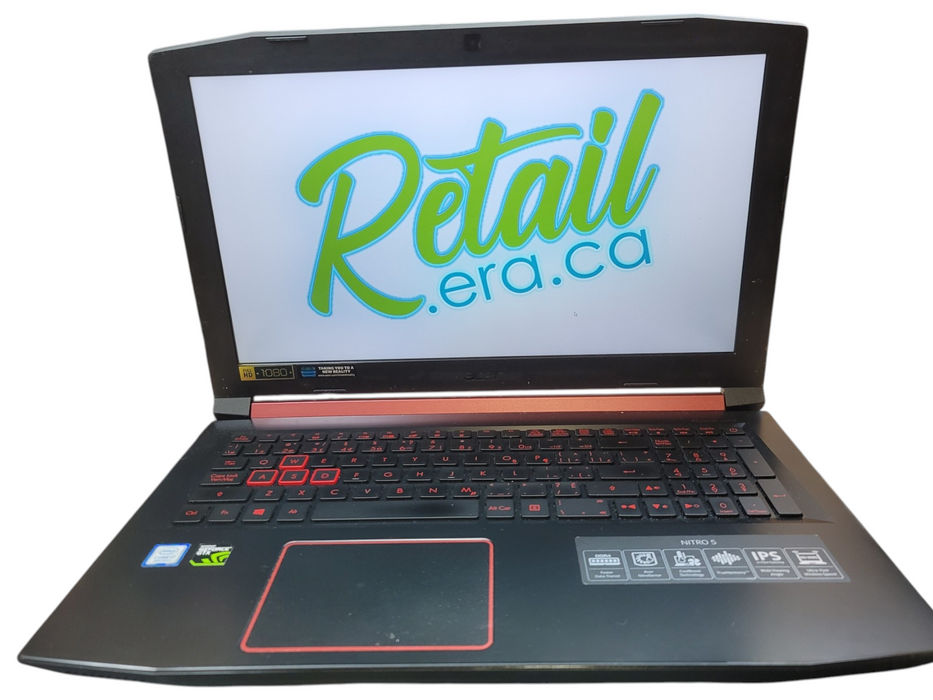 Acer Nitro AN515-53 15" i7-8750H 16GB DDR4 GTX 1050 256GB NVMe FOR PARTS/REPAIR