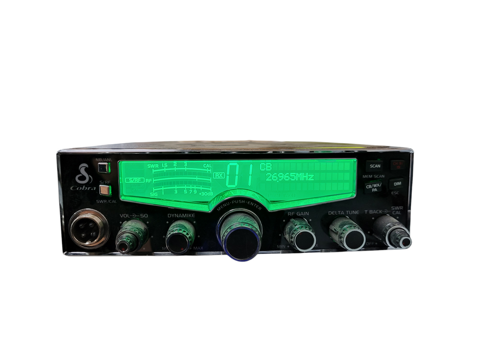 Cobra 29 LX Professional AM/FM CB Radio Selectable 4-Color LCD Auto-Scan READ