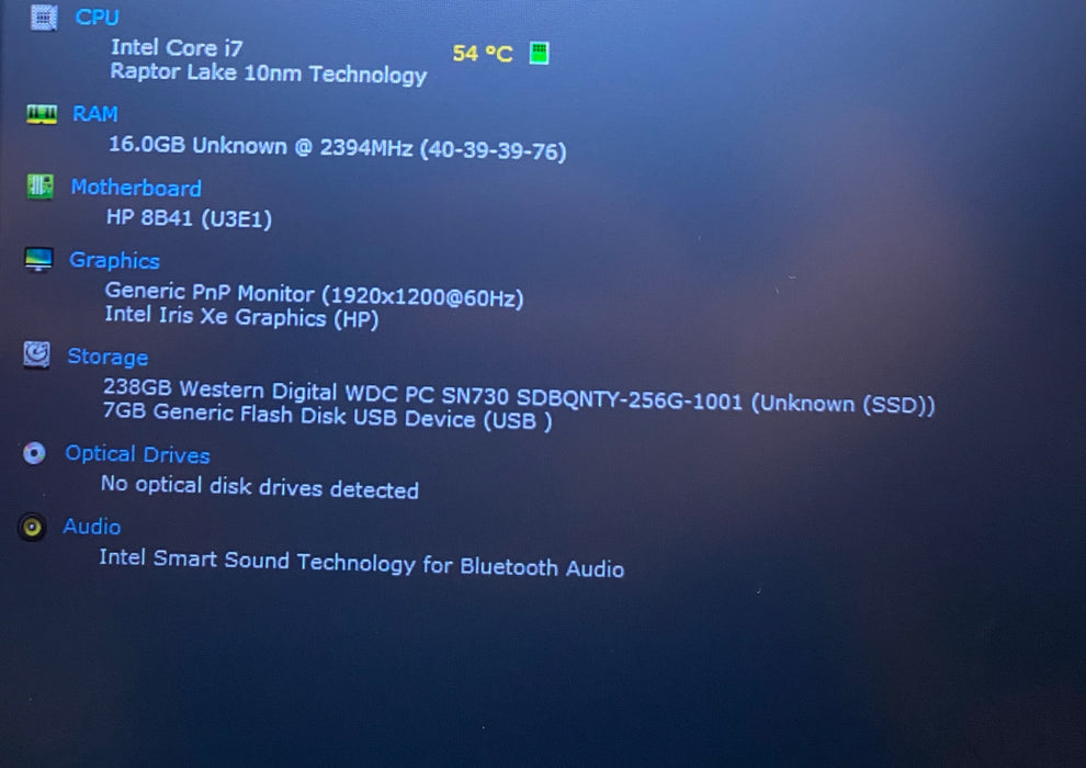 HP EliteBook 840 14" G10 Core i7-1365U 16GB RAM 256GB SSD No Power Adapter READ!