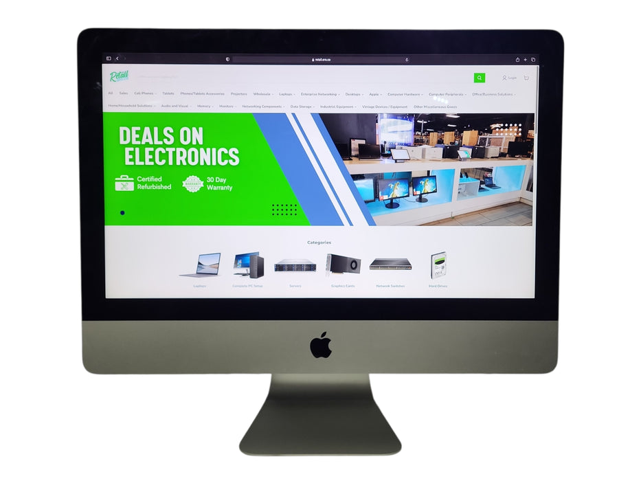 Apple iMac 2017 21.5" A1418, i5-7500, 8GB DDR4, 1TB Storage, Radeon Pro 550 4GB