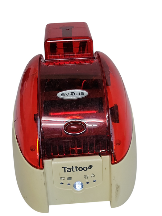 Evolis Tattoo 2 ID Card Printer System, Powers on,  NO POWER SUPPLY