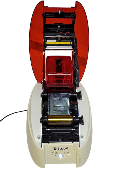 Evolis Tattoo 2 ID Card Printer System, Powers on,  NO POWER SUPPLY