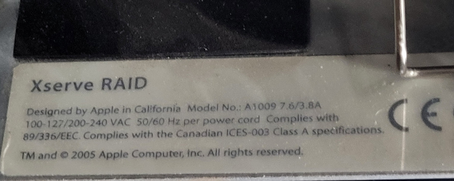 Apple Xserve RAID A1009 Modular SAN Array Rack | READ