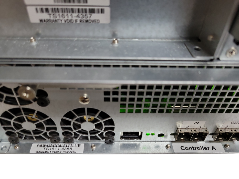 SuperMicro CSE-937 storage array w/ 2x PSU, 2x AOM-SAS3-937EL-JB controllers