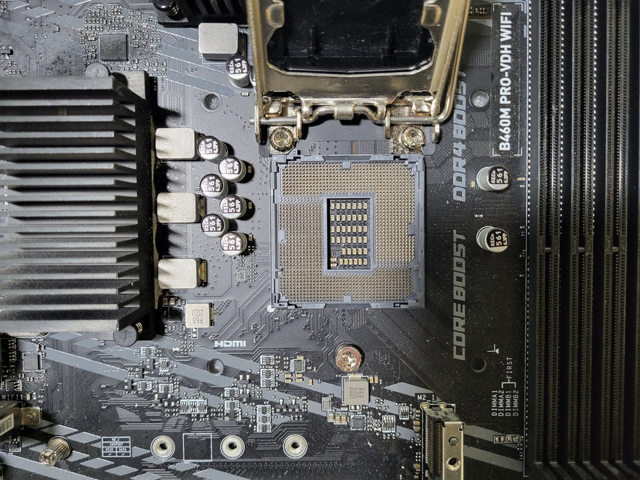 MSI B460M PRO-VDH WIFI Socket LGA1200 DDR4 Micro ATX Motherboard, No I/O Shield
