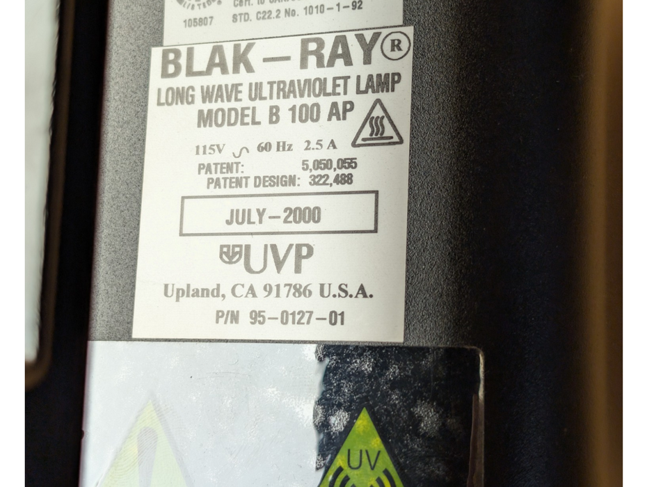 Long Wave Ultraviolet Lamp Blak-Ray