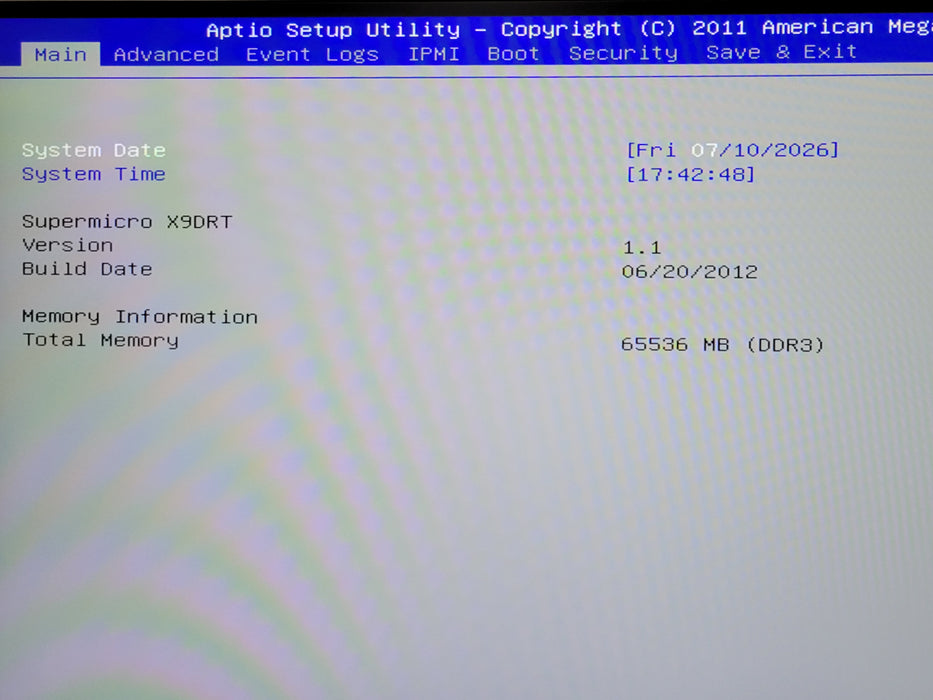 SuperMicro 217-16 X9DRT 4-Node Server, 8x Xeon E5-2620 2.0GHz, 384GB DDR3, 2xPSU