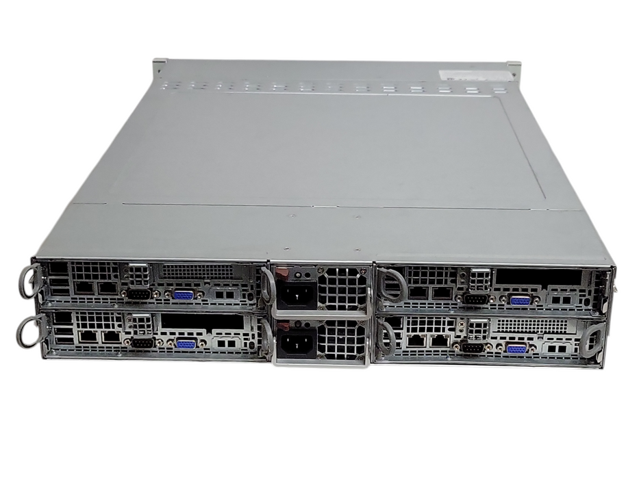SuperMicro 217-16 X9DRT 4-Node Server, 8x Xeon E5-2620 2.0GHz, 384GB DDR3, 2xPSU