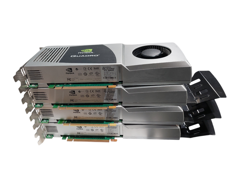 4 - Nvidia Quadro FX 4800 PN: 900-50607-0300-002 1.5GB GDDR3