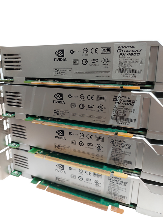 4 - Nvidia Quadro FX 4800 PN: 900-50607-0300-002 1.5GB GDDR3