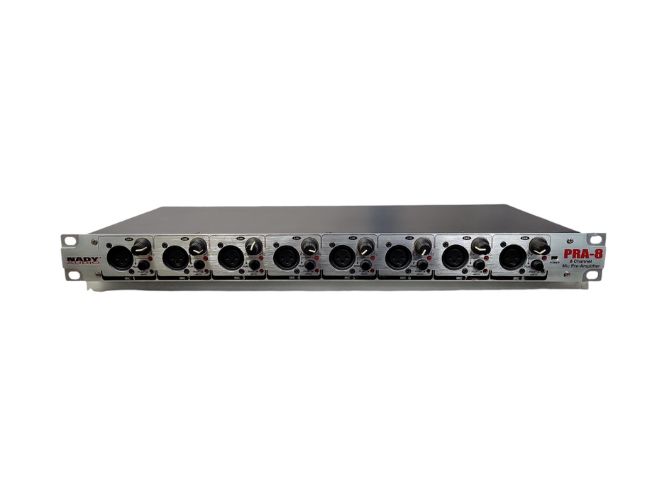 Nady Audio PRA-8 8-Channel Mic Preamp Professional Rackmount Preamplifier