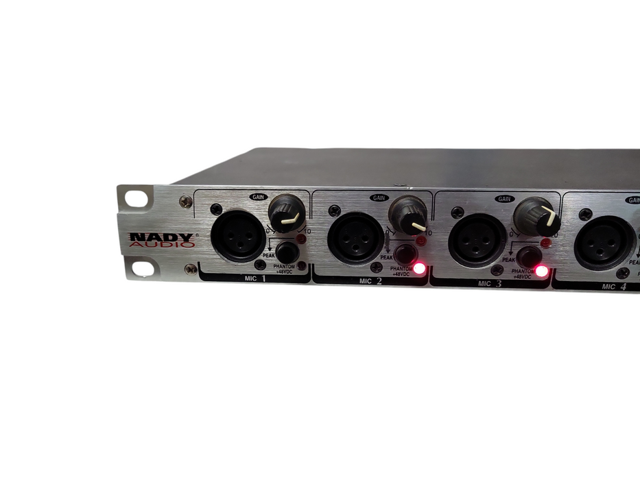 Nady Audio PRA-8 8-Channel Mic Preamp Professional Rackmount Preamplifier