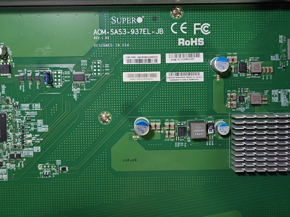 Supermicro CES-937 3U 16x3.5" w/ 2x AOM-SAS3-937EL-JB Module & 2x PWS-1K23A-1R