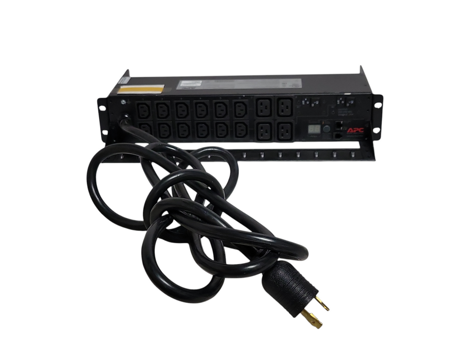 APC AP7811B 2U Rackmount Metered 30A 208V 16-Outlet PDU