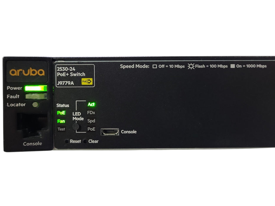 Aruba 2530-24 24-Port 10/100 PoE+ Managed Network Switch, J9779A