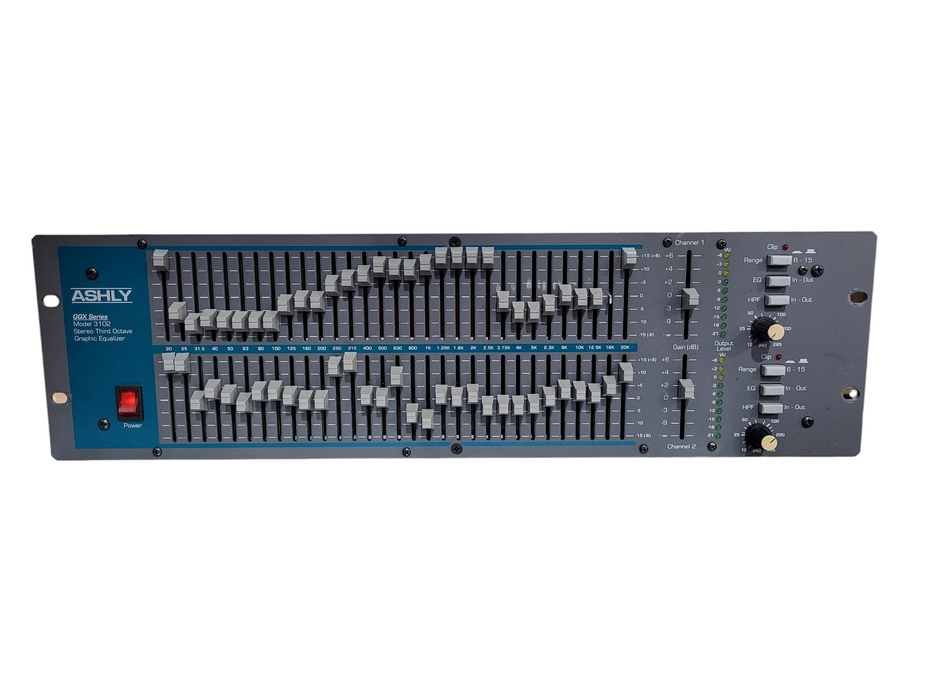 Ashly GQX-3102 2-Channel 31-Band Graphic Equalizer