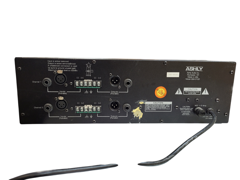Ashly GQX-3102 2-Channel 31-Band Graphic Equalizer
