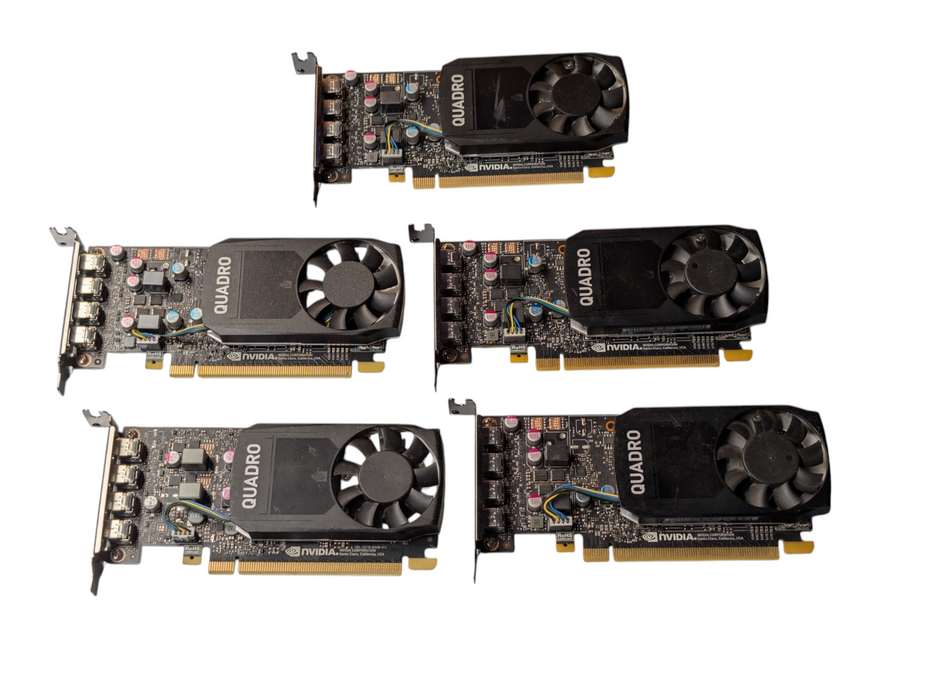 Lot of 5x NVIDIA Quadro P620 GPU Low Profile