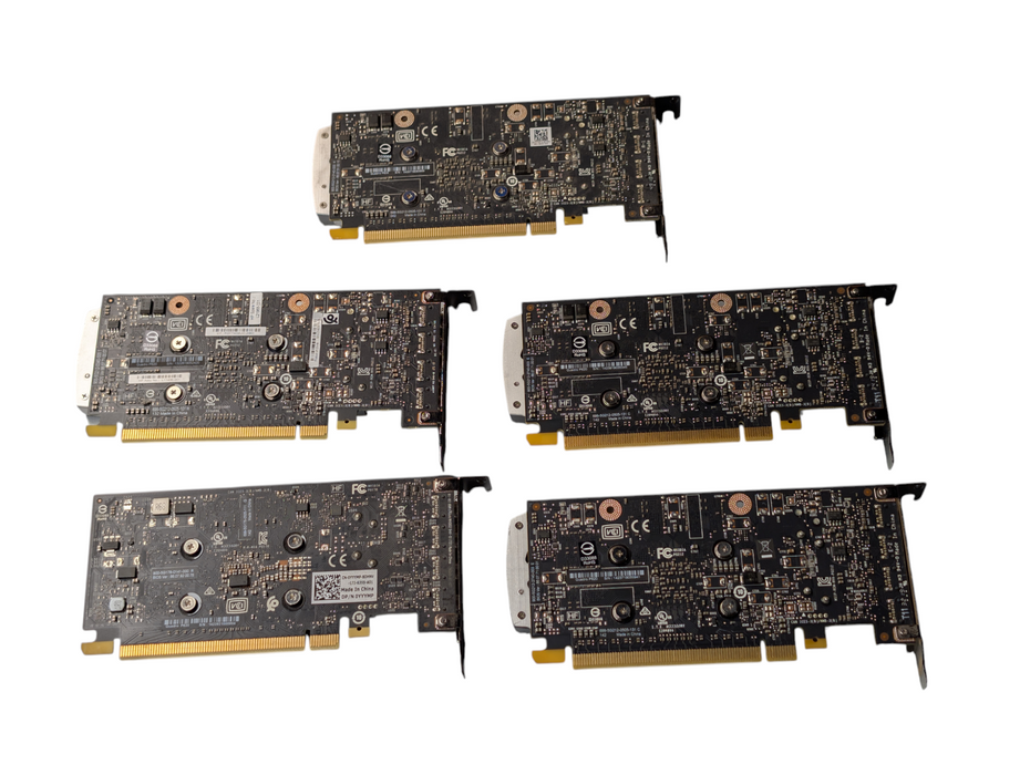 Lot of 5x NVIDIA Quadro P620 GPU Low Profile