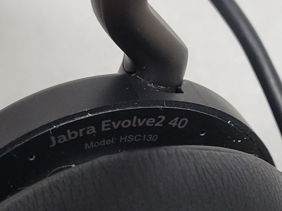 Jabra Evolve2 40 HSC130 USB-C Black UC Wired Headset with Case