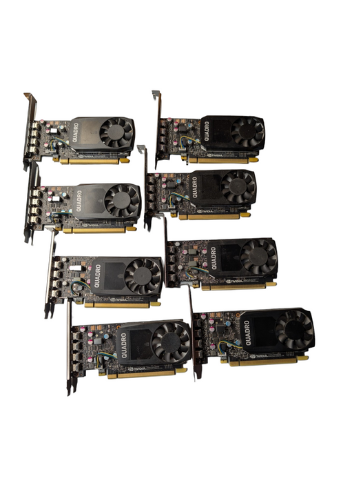 Lot of 8x NVIDIA Quadro P620 2GB GPU
