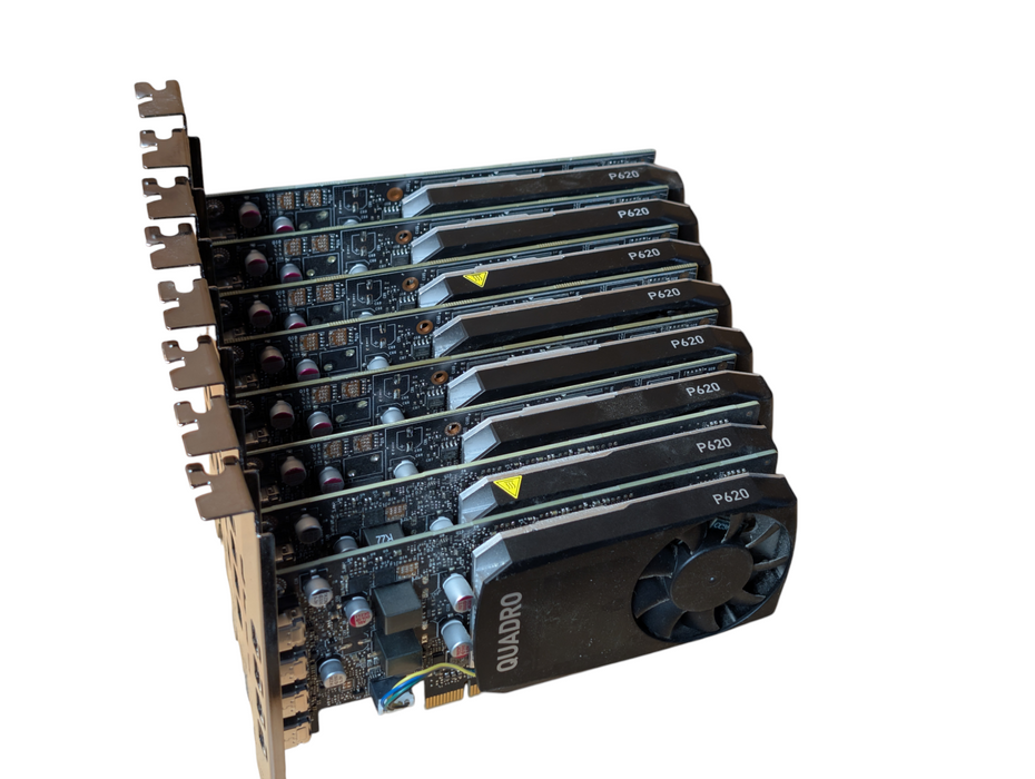 Lot of 8x NVIDIA Quadro P620 2GB GPU
