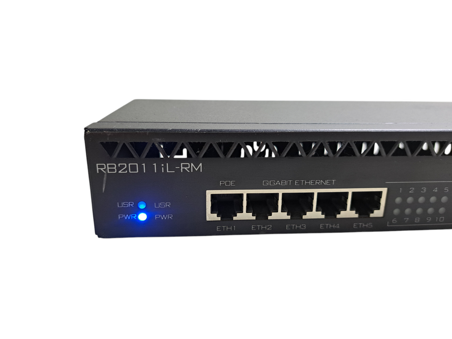 MikroTik RB2011iL-RM 10-Port Fast/Gigabit Ethernet Router