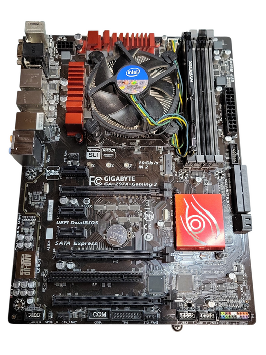 Gigabyte Z97X-Gaming 3 Motherboard w/ Intel i5-4690 8GB DDR3 No HDD/SSD