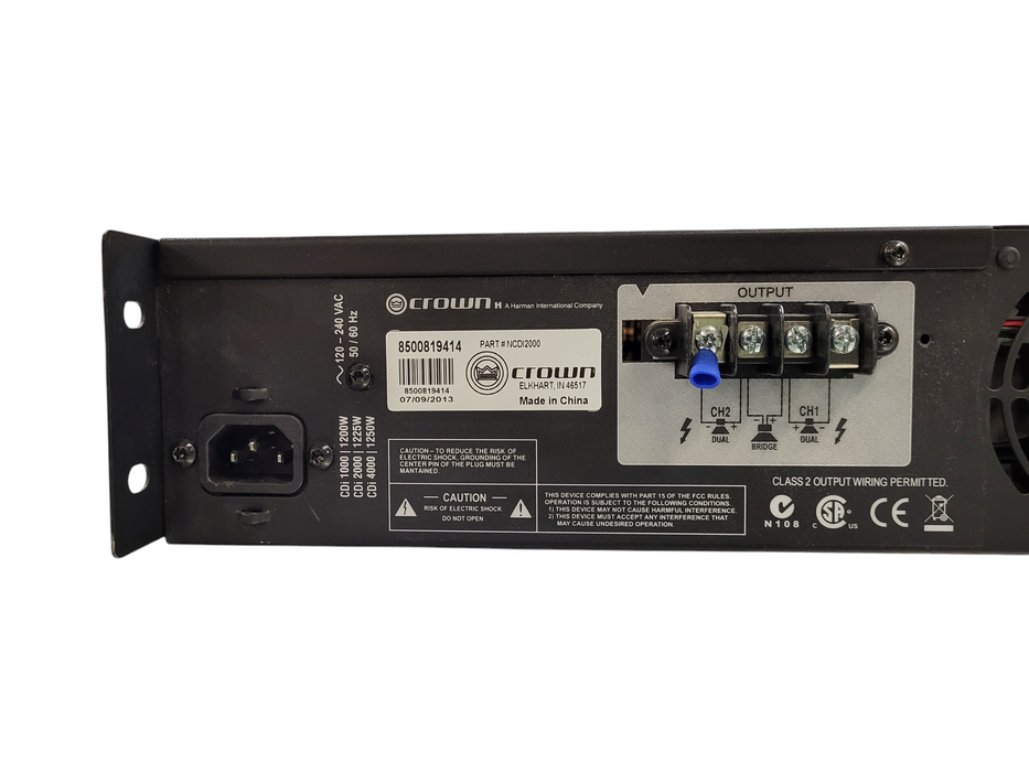 Crown CDi 2000 Two-channel Power Amplifier 800W