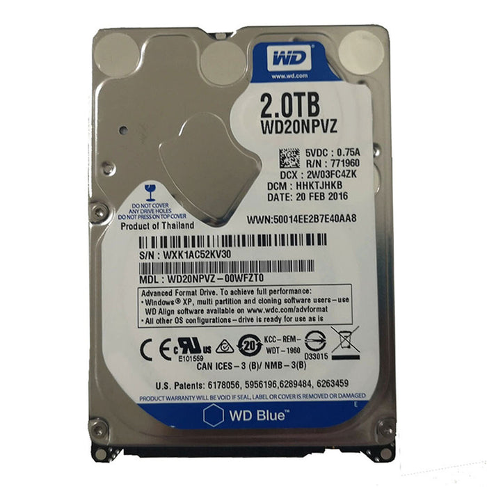 2TB 2.5" 15mm Sata HDD - Assorted Brands/Models