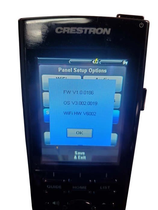 Crestron TPMC-3X Touch Screen Remote Control w/ Base - No Battery
