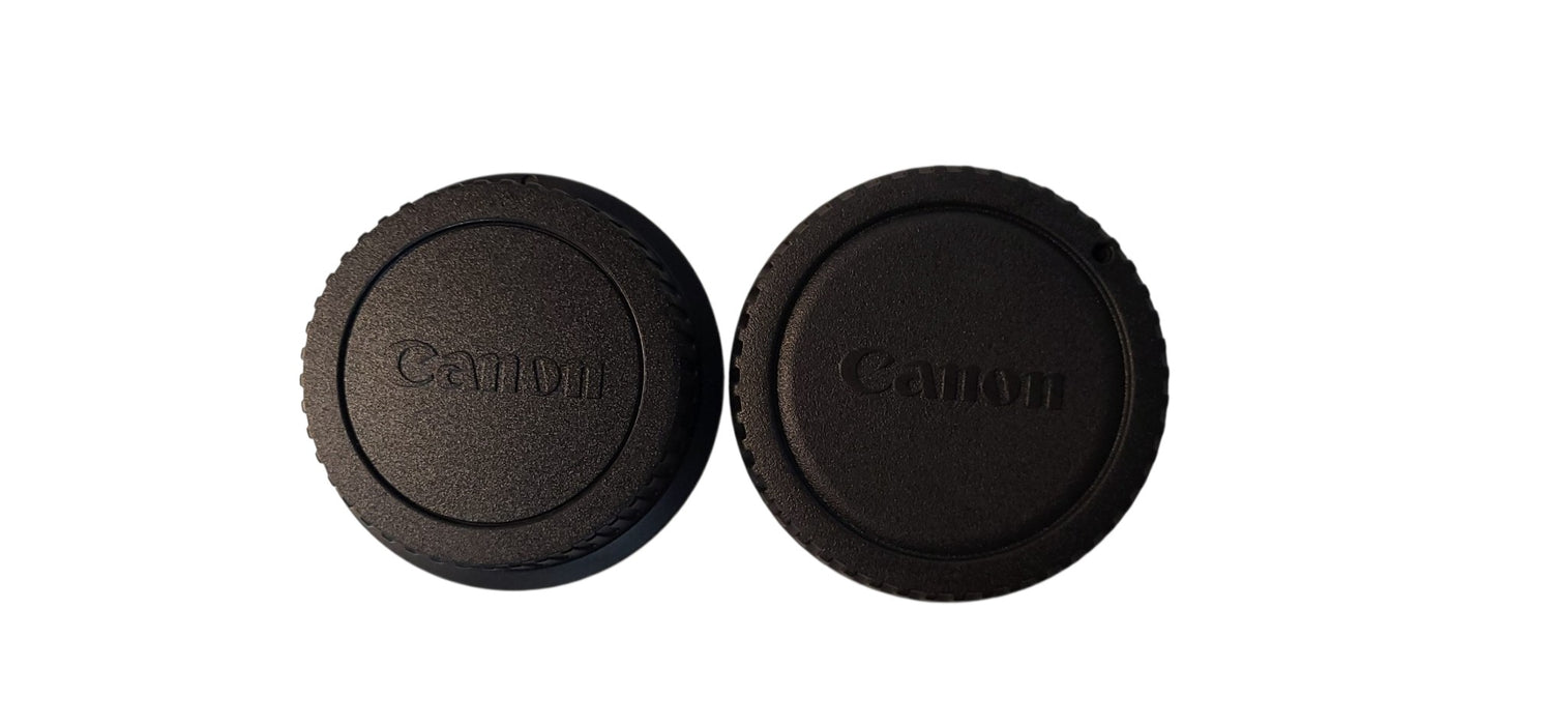 Genuine OEM Canon EOS Body Cap & Rear EF Lens Cap Set