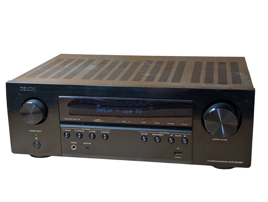 Denon AVR-S540BT 5.2 Channel 4K Ultra HD AV Receiver Bluetooth No Remote