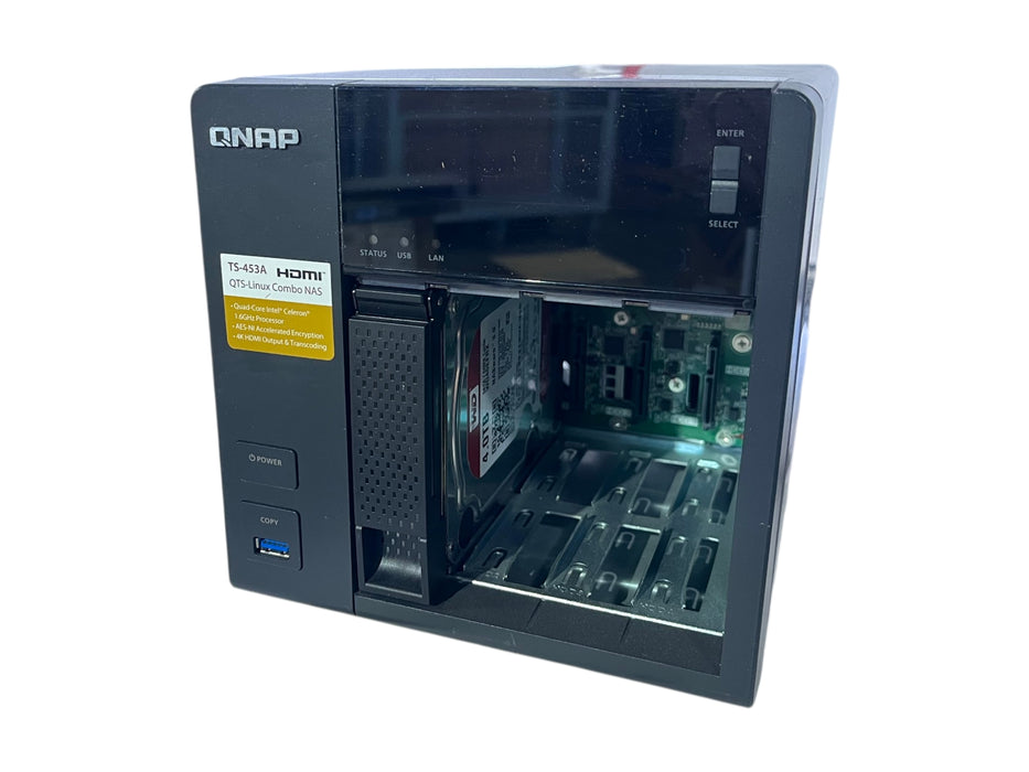 QNAP TS-453A 4-Bay NAS, Celeron N3160 1.60GHz, 4GB RAM w/ 1x 4TB HDD
