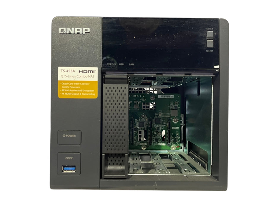 QNAP TS-453A 4-Bay NAS, Celeron N3160 1.60GHz, 4GB RAM w/ 1x 4TB HDD