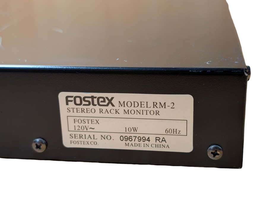 Fostex RM-2 Stereo 1U Rack Speaker Monitor