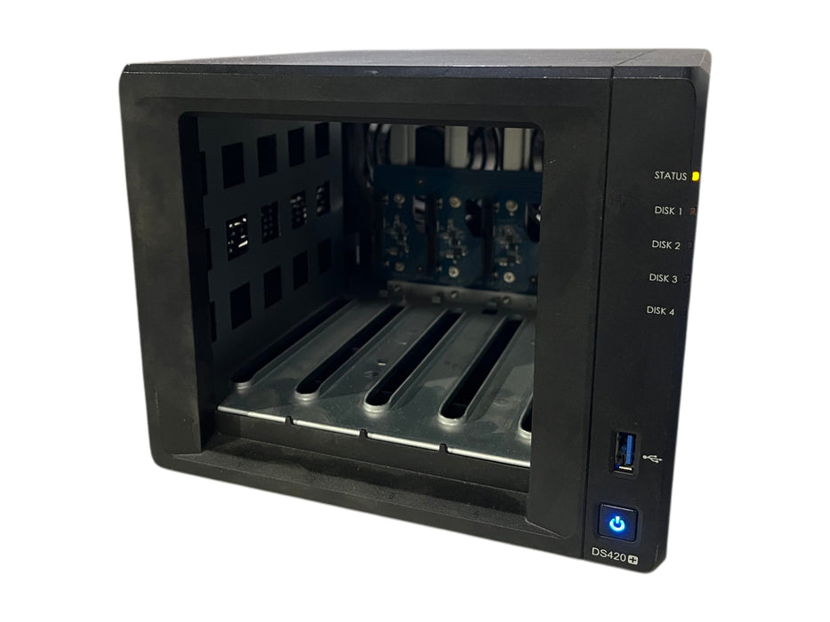 Synology DS420+ 4-Bay NAS Diskless, No HDD & Caddies, READ