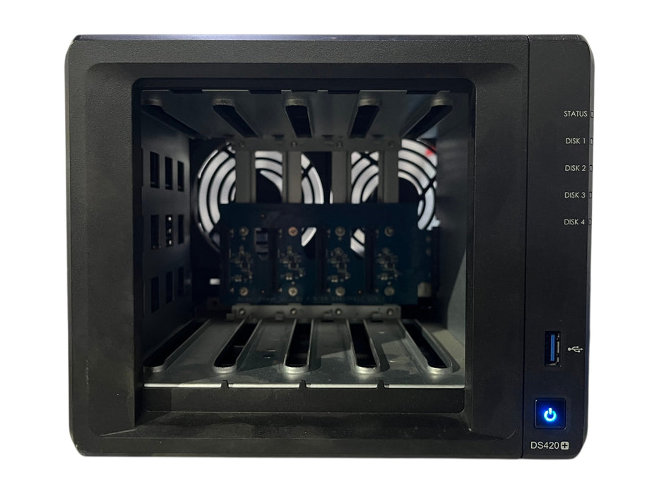 Synology DS420+ 4-Bay NAS Diskless, No HDD & Caddies, READ