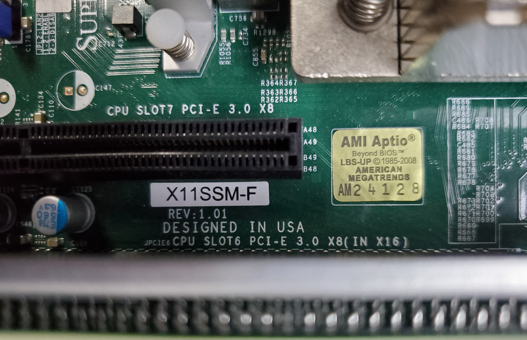 SuperMicro X11SSM-F / CSE-813M - Xeon E3-1230 v5, 32GB DDR4 - No HDD