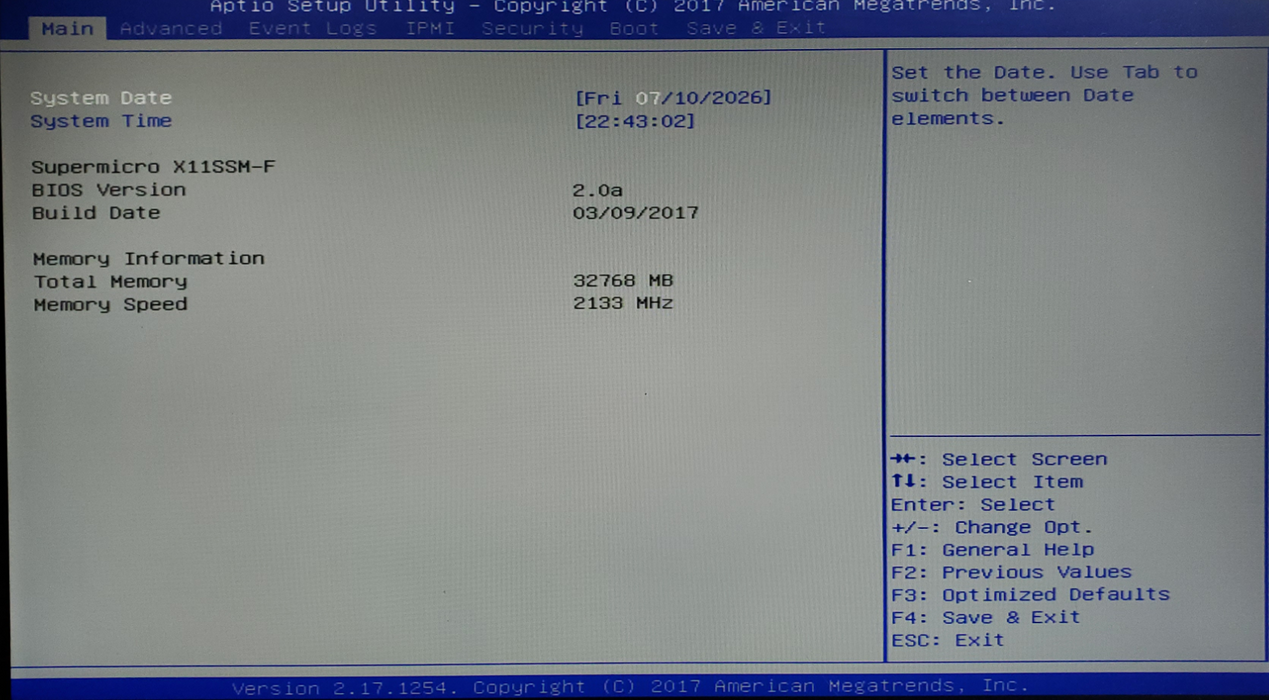 SuperMicro X11SSM-F / CSE-813M - Xeon E3-1230 v5, 32GB DDR4 - No HDD