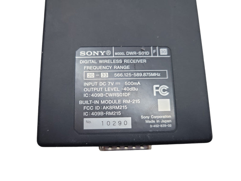 Sony DWR-S01D Digital Wireless Receiver (566.125-589.875Mhz) %