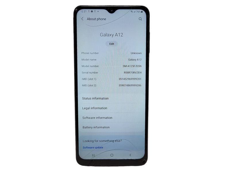 Samsung Galaxy A12 (SM-A125F/DSN) 64GB READ $
