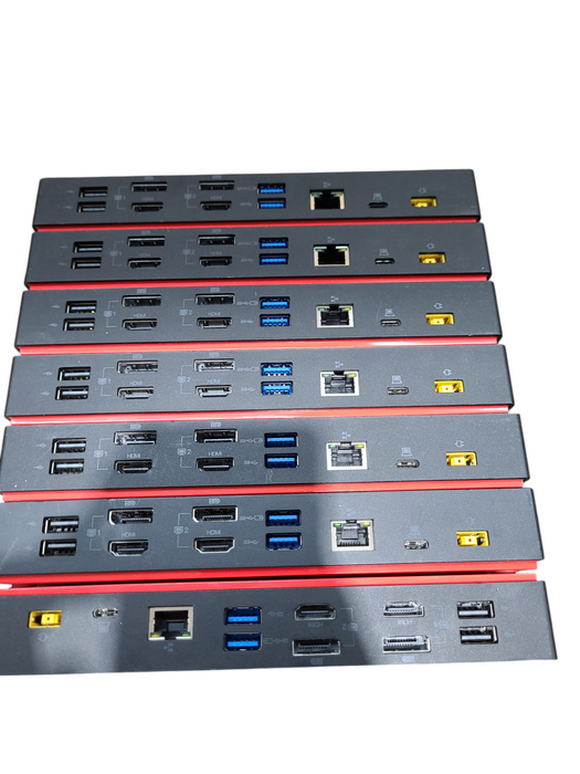 Lot 7x Lenovo ThinkPad Hybrid USB-C with USB-A Dock DUD9011D1 40AF