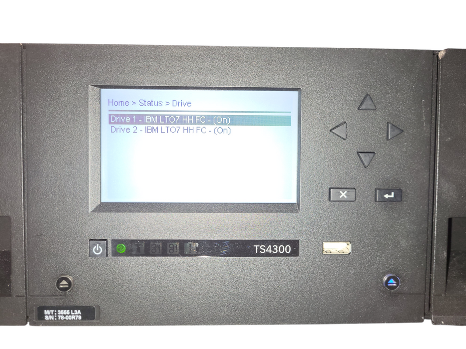 IBM TS4300 Tape Library 2x FC LTO7 Drives READ