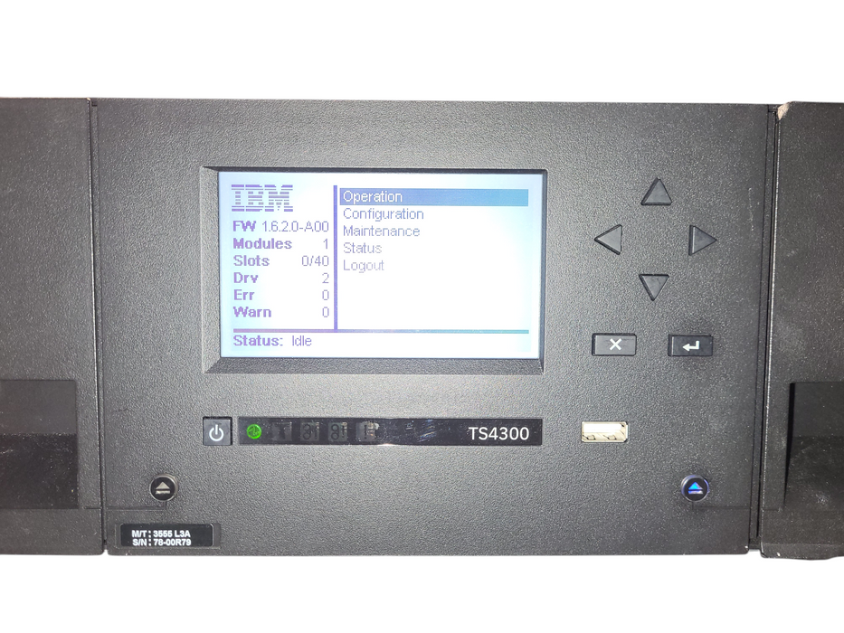 IBM TS4300 Tape Library 2x FC LTO7 Drives READ