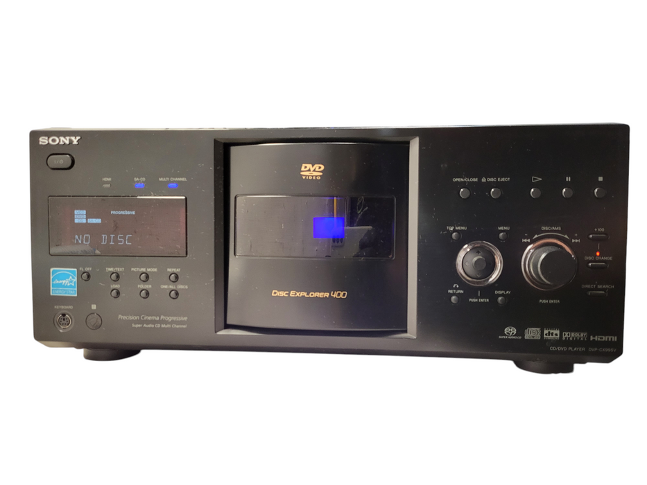 Sony DVP-CX995V Disc Explorer 400 DVD CD SACD Changer HDMI No remote