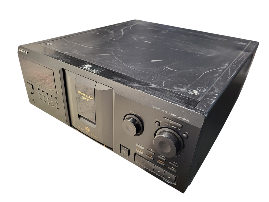 SONY High Density Linear Convertor System Mega Storage 300 CD Player CDP-CX355