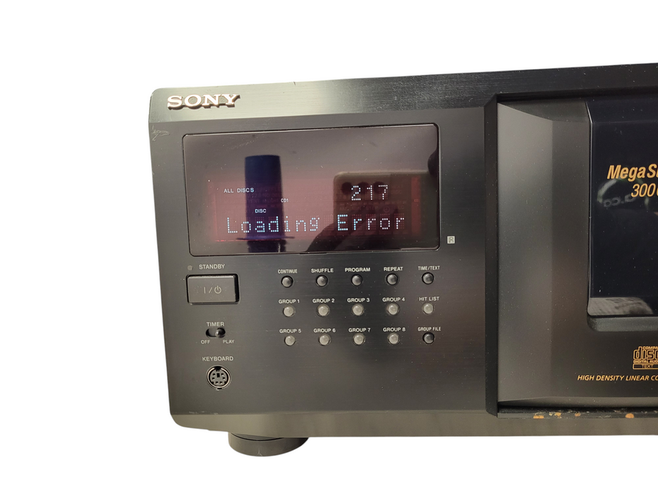 SONY High Density Linear Convertor System Mega Storage 300 CD Player CDP-CX355