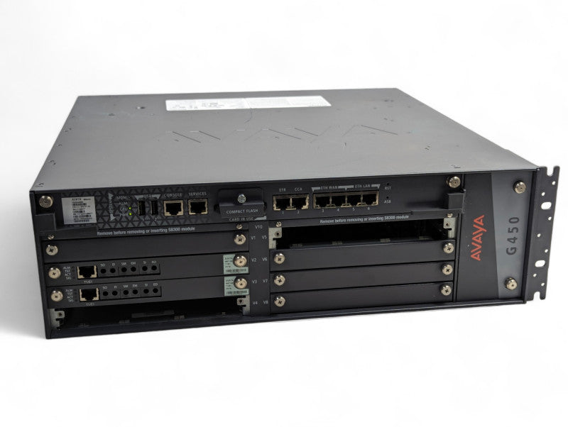 AVAYA G450 with 2x MM710B T1/E1 cards  Q-